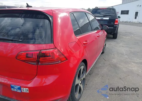 2015 Volkswagen Golf Gti 2.0T Autobahn 4-Door z USA, uszkodzony, nr VIN 3VW4T7AU1FM037516